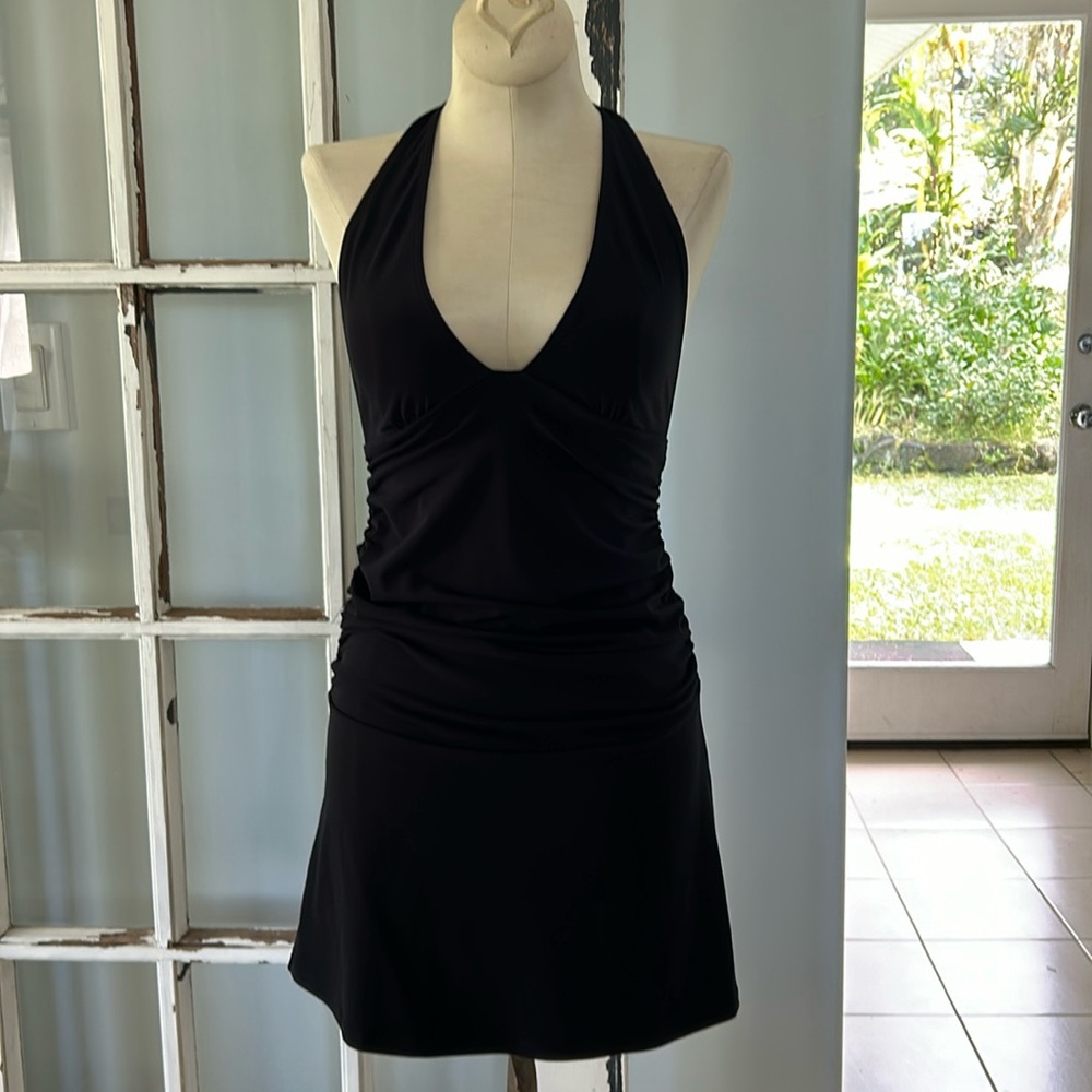 Victoria’s Secret microfiber halter ruched chemise